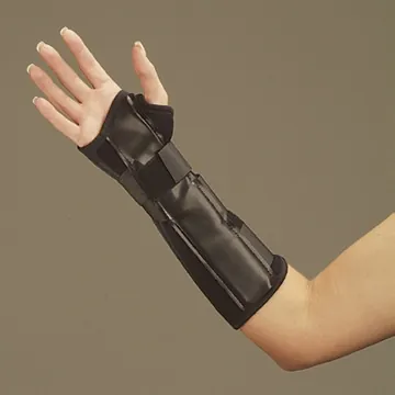 Wrist Brace DeRoyal® Foam / Tricot Liner Right Hand Black Medium