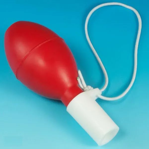 Safety Pipette Filler Bulb Universal, Red/White For Standard Size Pipettes