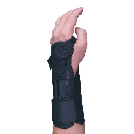 Wrist Brace Performance Aluminum / Flannel / Metal / Vinyl Right Hand Black X-Small