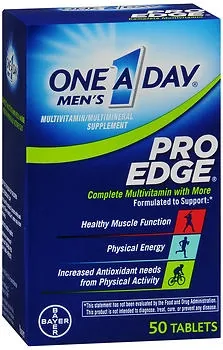 Multivitamin Supplement One-A-Day® Vitamin A / Ascorbic Acid / Vitamin D / Vitamin E / Vitamin B6 / Vitamin B12 Folic Acid 3500 IU - 80mg - 800 IU - 33IU - 4 MG - 400 MCG Strength Tablet 50 per Carton