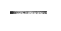 Ruler Stainless Steel 6.3 Inch
