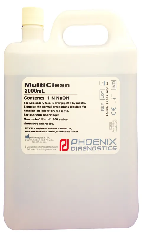 Reagent Multiclean Cleaner For Hitachi 700 and 900 Chemistry Analyzers 2000 mL