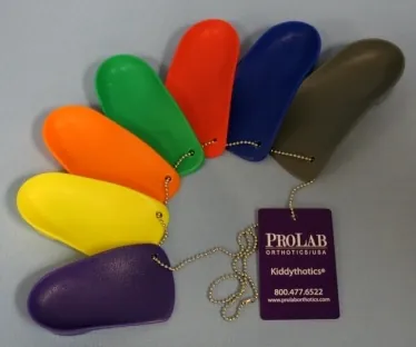 Kiddythotics® Orthotic Size B Polyproplylene Yellow Child 9 to 9-1/2