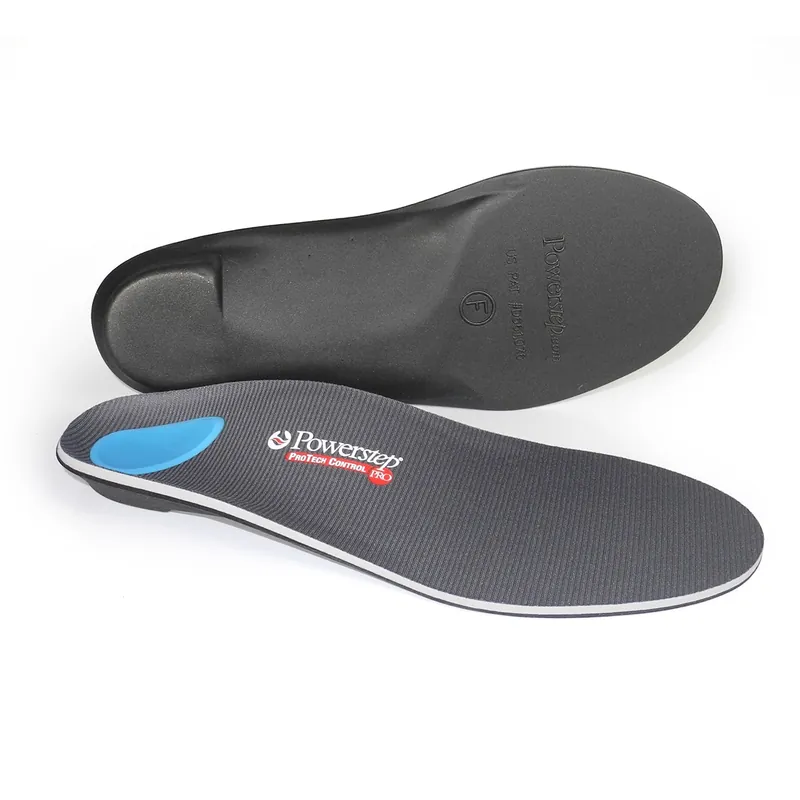 Powerstep® ProTech Control Wide Orthotic Insert Full Length Size A Polypropylene / Polyester / Poron® Foam / EVA Gray Male 4 to 4-1/2 / Female 6 to 6-1/2