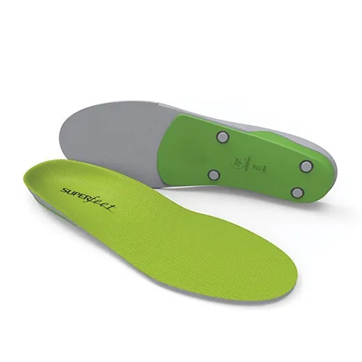Superfeet® Insole Size E to Wide Foam Green Male 9-1/2 to 11 / Female 10-1/2 to 12