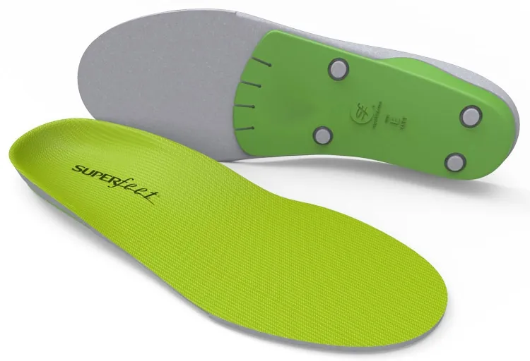 Superfeet® Insole Size H Wide Foam Green Male 15-1/2 to 17