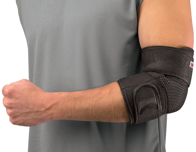 Elbow Support Mueller® Adjustable Elbow One Size Fits Most Pull-On Left or Right Elbow 7 to 14 Inch Circumference