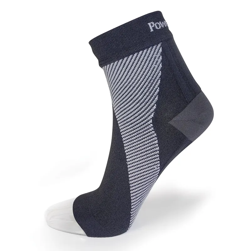 Foot Sleeve Powerstep® Plantar Fasciitis Support Sleeve Medium Pull-On Male 6 to 9-1/2 / Female 7 to 10-1/2 Foot