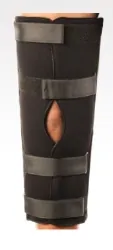 Knee Immobilizer Deluxe Tri-Panel Standard D-Ring / Hook and Loop Strap Closure Up to 25 Inch Thigh Circumference 22 Inch Length Left or Right Knee
