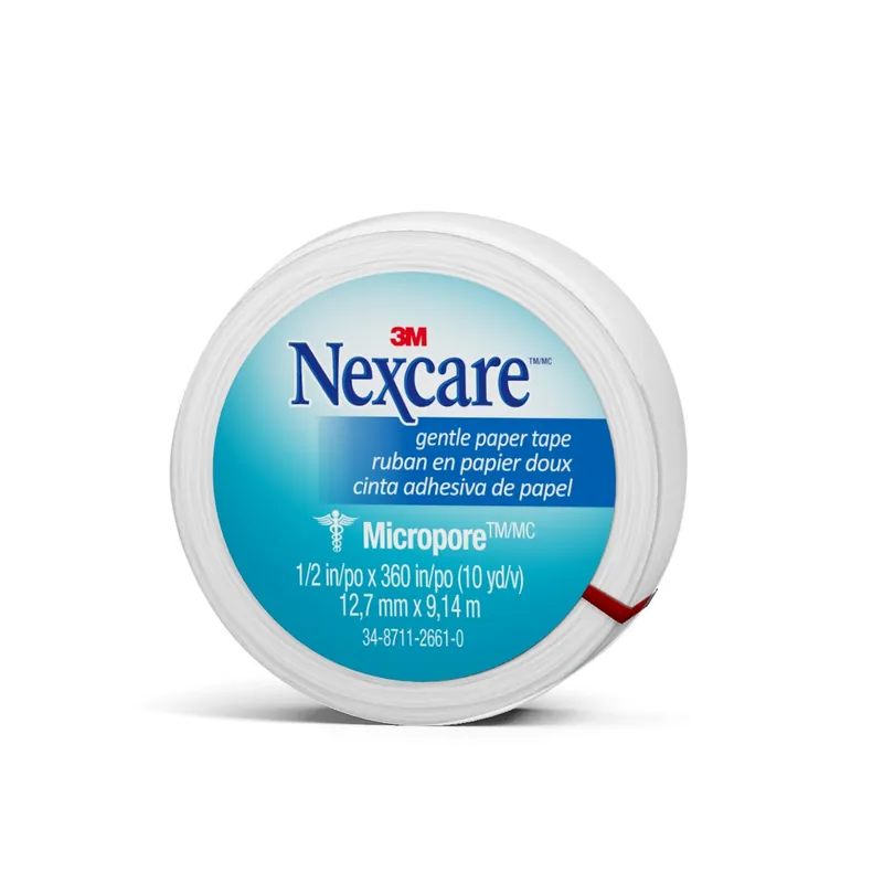 Medical Tape Nexcare™ Micropore™ Skin Friendly Paper 1/2 Inch X 10 Yard White NonSterile