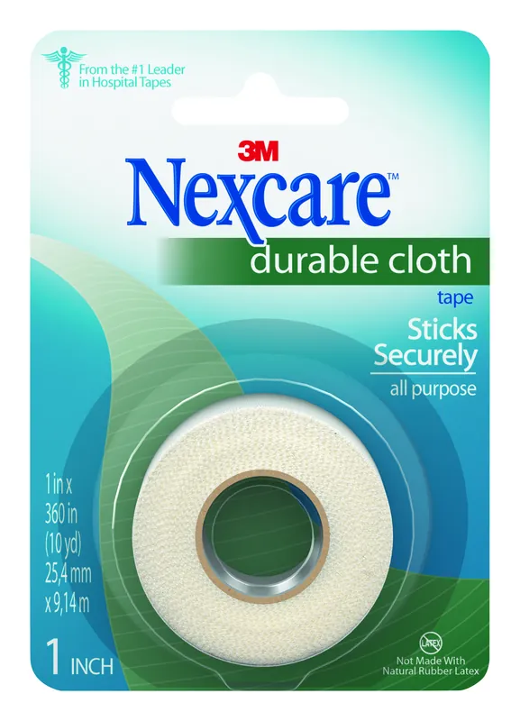 Medical Tape Nexcare™ Durable Cloth Breathable Silk-Like Cloth 1 Inch X 10 Yard White NonSterile