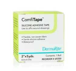 Medical Tape ComfiTape™ Waterproof Nonwoven / Silicone 1 Inch X 3.28 Yard Tan NonSterile