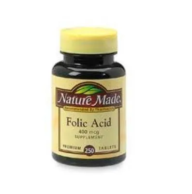 Mineral Supplement Nature Made® Folic Acid 1 mg Strength Tablet 250 per Bottle