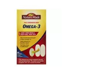Omega 3 Supplement Nature Made® Fish Oil 1000 mg Strength Softgel 60 per Bottle