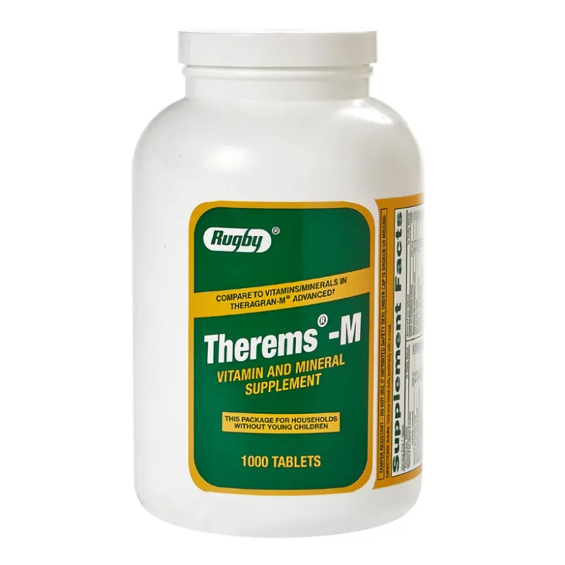 Multivitamin Supplement Rugby® Vitamin / Iron Tablet 1,000 per Bottle