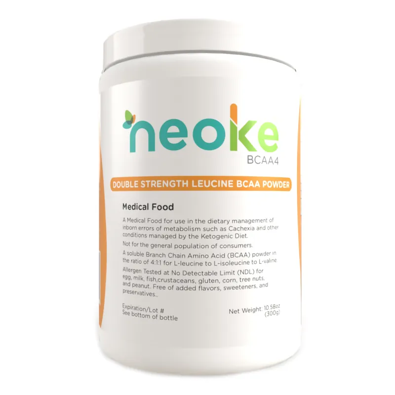 Oral Supplement neoKe® BCAA4 Unflavored Powder 300 Gram Can