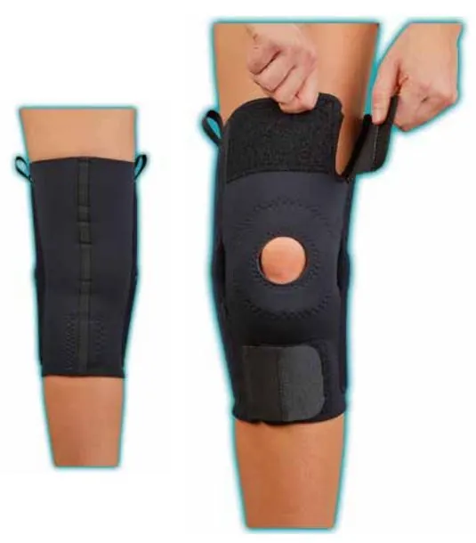 Knee Support AKS™ X-Small Pull-On / Hook and Loop Closure 10 to 12 Inch Mid-Patella Circumference Left or Right Knee