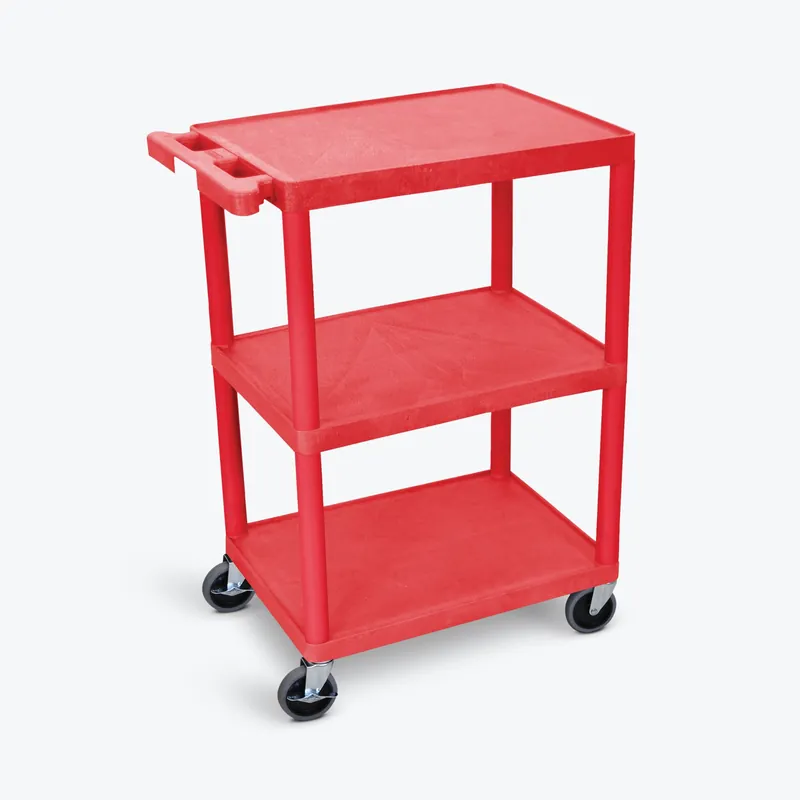 Utility Cart 18 X 24 X 34 Inch Red