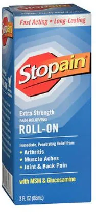 Topical Pain Relief Stopain® Extra Strength 8% Strength Menthol Solution 3 oz.
