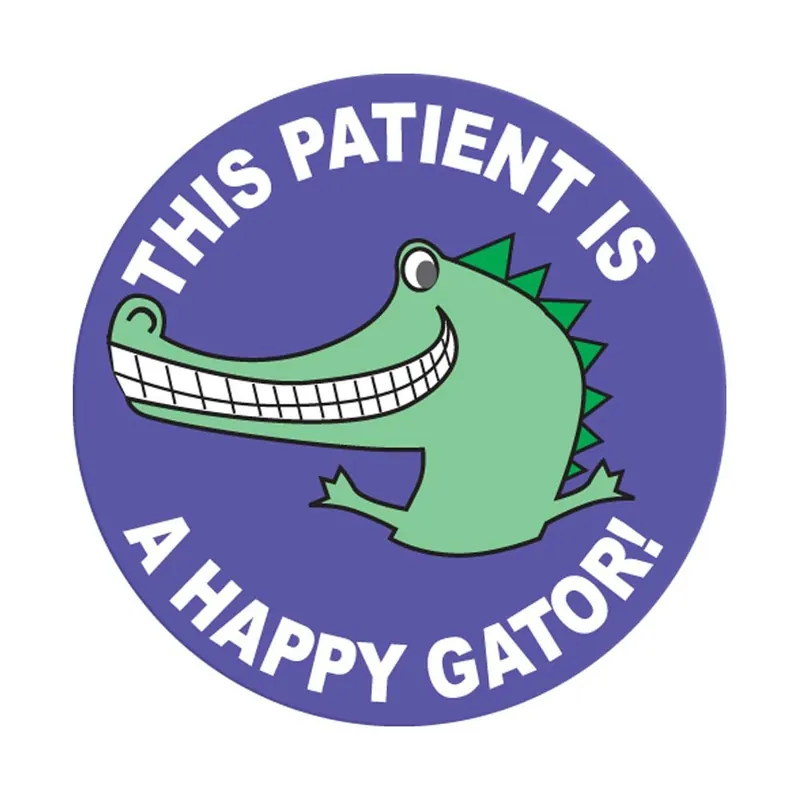 pdc® 250 per Unit This Patient is a Happy Gator Sticker