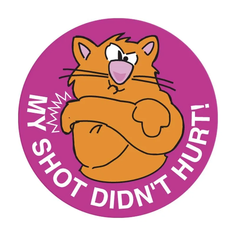 pdc® 250 per Unit My Shot Didn’t Hurt Sticker