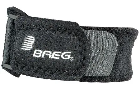 Patella Tendon Compression Strap Breg® Medium D-Ring / Hook and Loop Strap Closure 12 to 13-1/2 Inch Knee Circumference Left or Right Knee