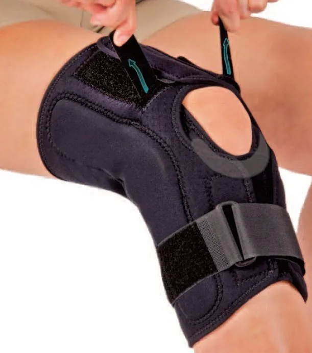Knee Brace GK Origin X-Small D-Ring / Hook and Loop Strap Closure 23 to 22 Inch Thigh Circumference Left or Right Knee