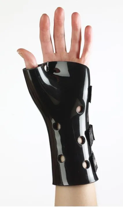 Wrist / Hand / Thumb Splint Corflex® Polyethylene / Foam Left Hand Black Large