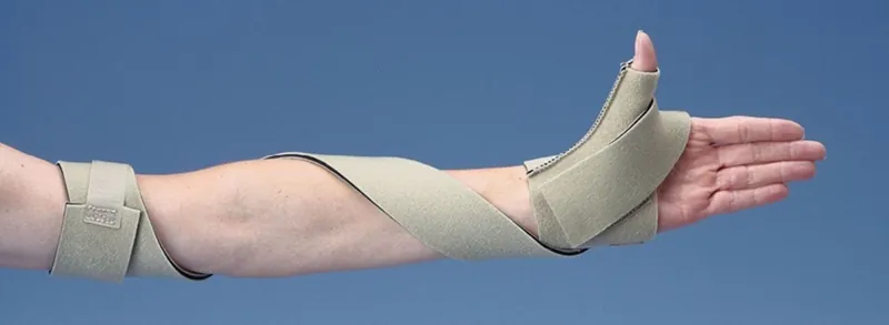 Thumb Splint Rolyan® TAP Small Hook and Loop Strap Closure Left Hand Beige