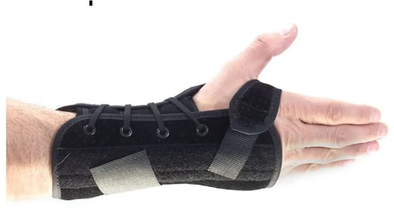 Wrist Brace Suede Right Hand Black Medium