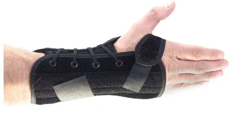 Wrist Brace Suede Left Hand Black Medium