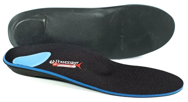 Powerstep® ProTech Control Met Orthotic Insert Full Length Size G EVA / Polyester / Polypropylene / Poron® Black / Blue Male 10 to 10-1/2 / Female 12