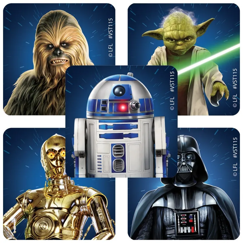 ValueStickers™ 250 per Unit Star Wars Classic Sticker 1.625 Inch