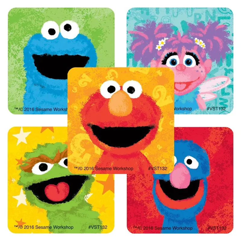 ValueStickers™ 250 per Unit Sesame Street Sticker 1.625 Inch