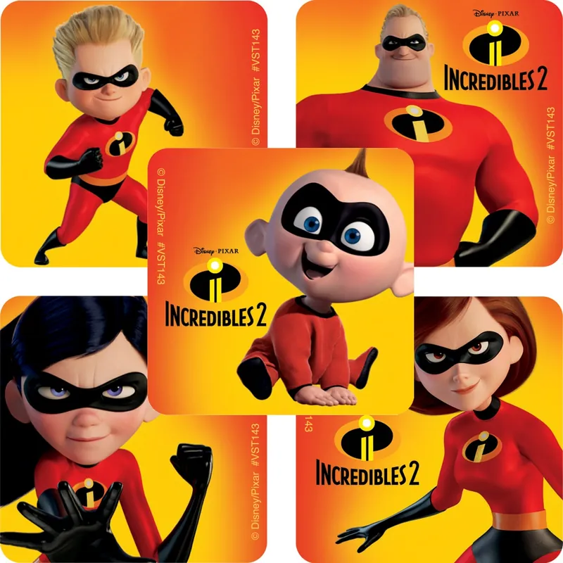 ValueStickers™ 250 per Unit The Incredibles Sticker 1.625 Inch