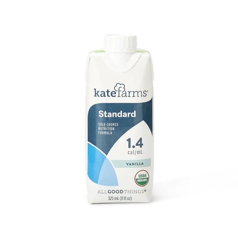 Oral Supplement Kate Farms® Standard 1.4 Vanilla Flavor Liquid 11 oz. Carton