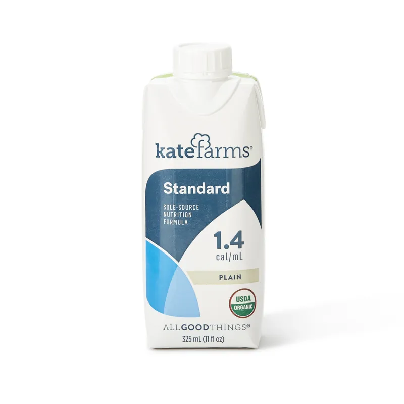 Oral Supplement Kate Farms® Standard 1.4 Plain Flavor Liquid 11 oz. Carton