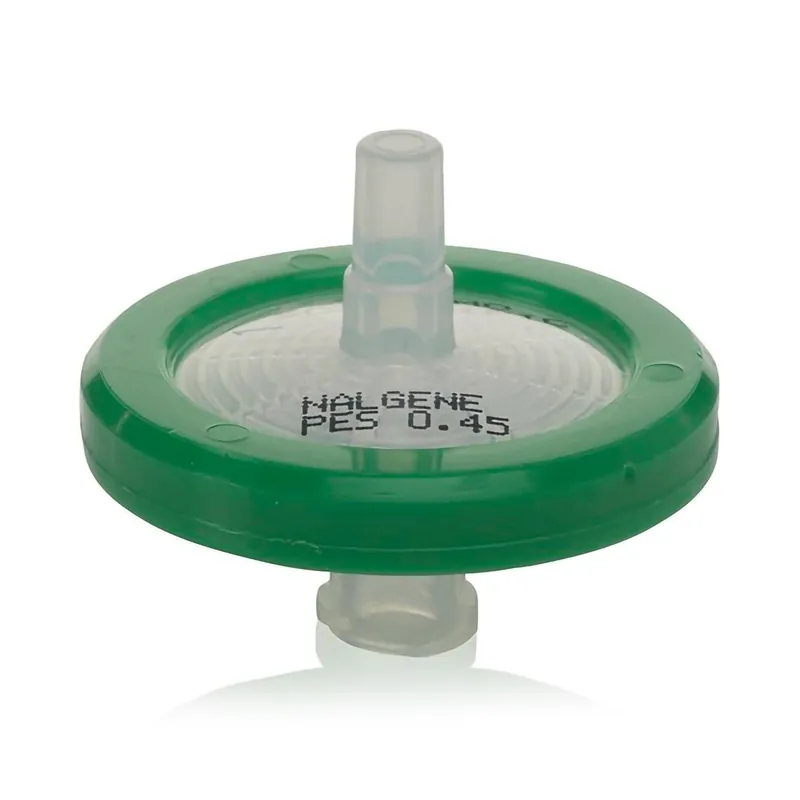 Syringe Filter Nalgene™ 25 mm Diameter, 0.45 µm Pore Size, Sterile For Sterilization and Clarification of Cell Culture Media, Serum and Additives