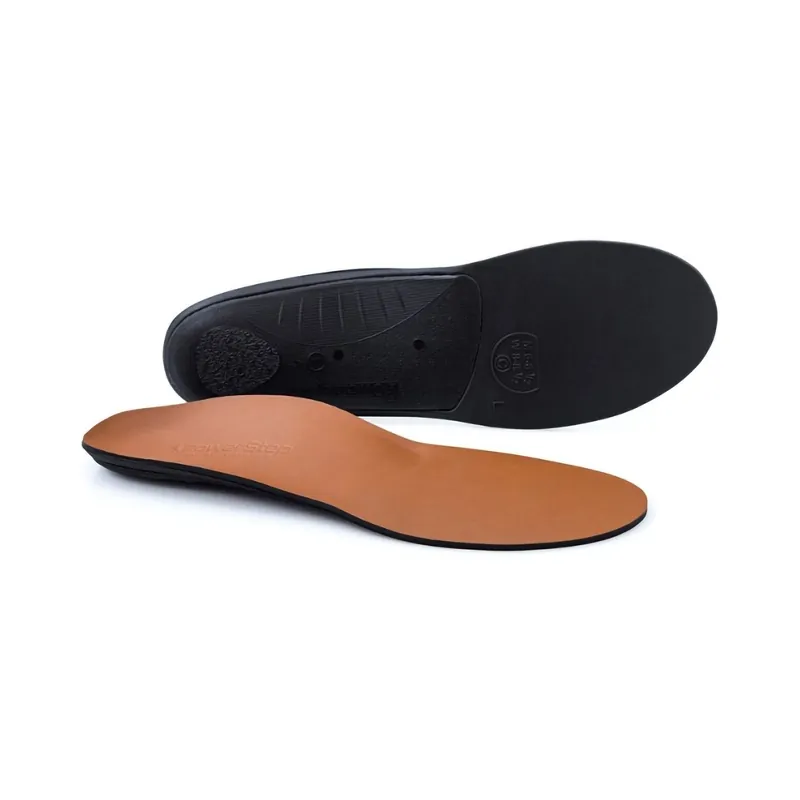 Powerstep® Pinnacle Dress Insole Full Length Size I Polypropylene / EVA / Nylon / VCT® Foam Black / Brown Male 12 to 13