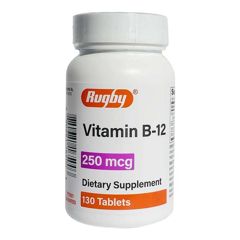 Vitamin Supplement Vitamin B12 250 mcg Strength Tablet 130 per Bottle