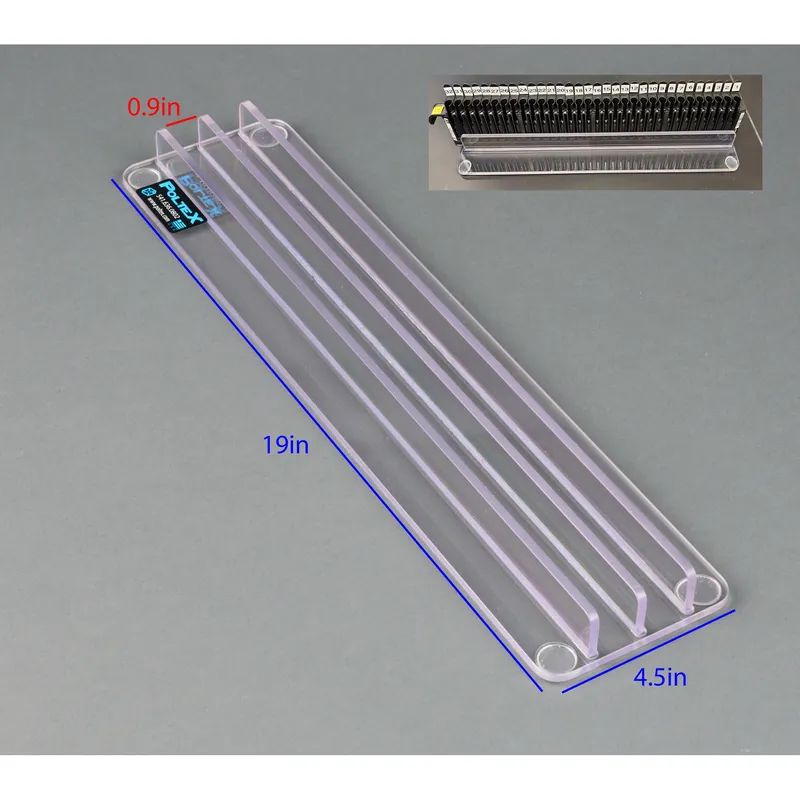 Sample Tube Strip Tray Stabilizer 2 Slot, Clear For use with Hamilton Machine