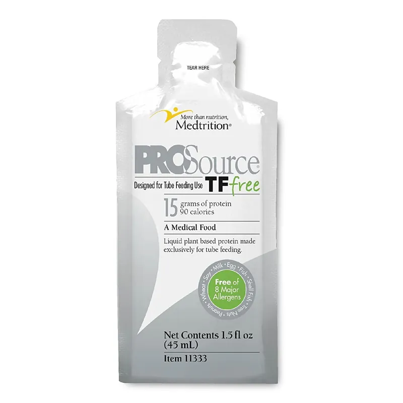 Tube Feeding Formula ProSource® TF Free Unflavored Liquid 1.5 oz. Pouch