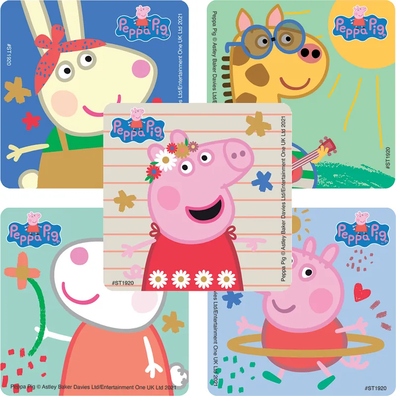 SmileMakers® 122 per Unit Peppa Pig Sticker 2-1/2 Inch