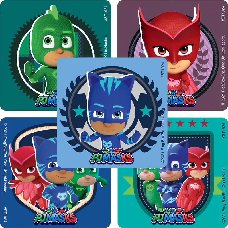 SmileMakers® 123 per Unit PJ Masks Sticker 2-1/2 Inch