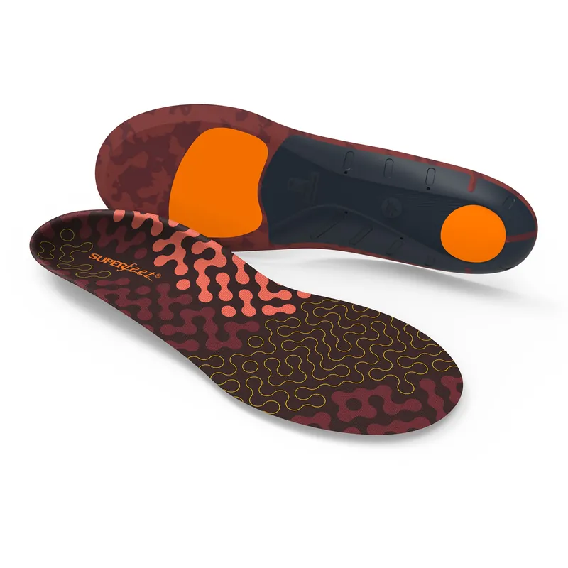 Superfeet® RUN Insole Full Length Size E Foam / Nylon Black / Orange Male 9-1/2 to 11 / Female 10-1/2 to 12