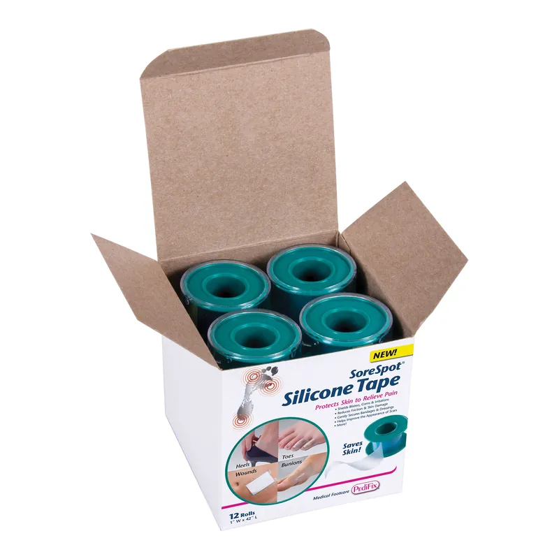 Medical Tape PediFix® SoreSpot® Silicone 1 Inch X 1-1/2 Yard White NonSterile