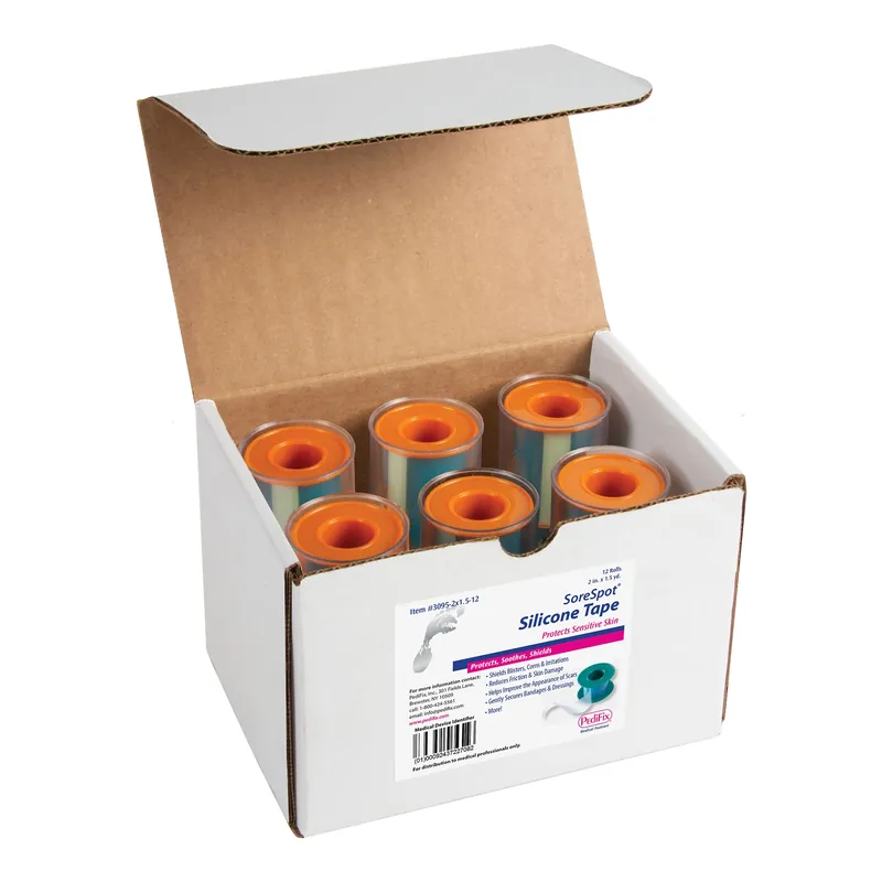 Medical Tape PediFix® SoreSpot® Silicone 2 Inch X 1-1/2 Yard White NonSterile
