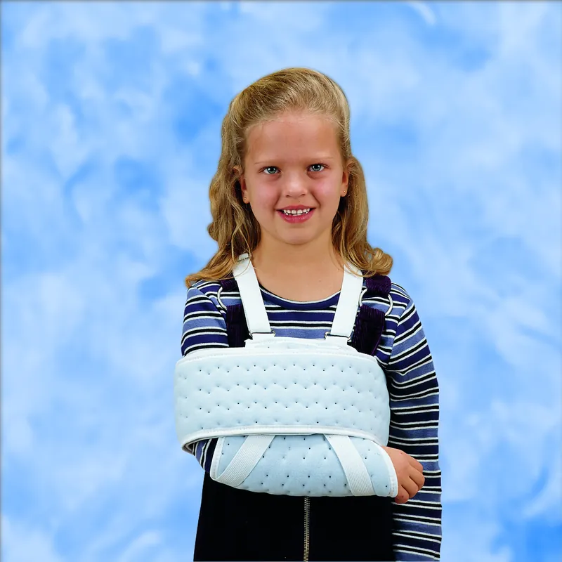 Shoulder Sling and Swathe DeRoyal® One Size Fits Most Blue Purr Foam Contact Closure