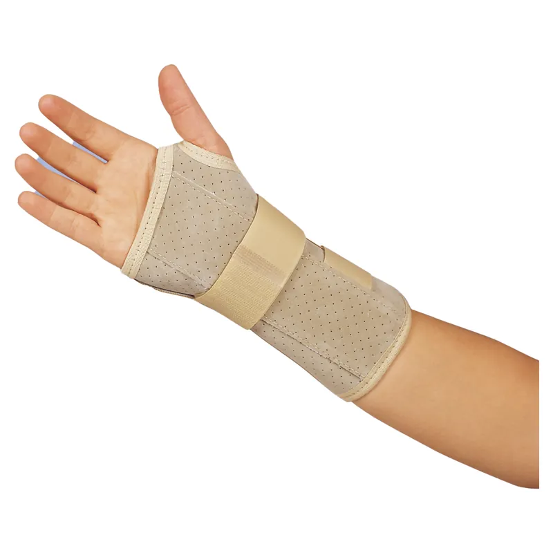 Wrist Brace DeRoyal® Leatherette Right Hand Brown X-Large
