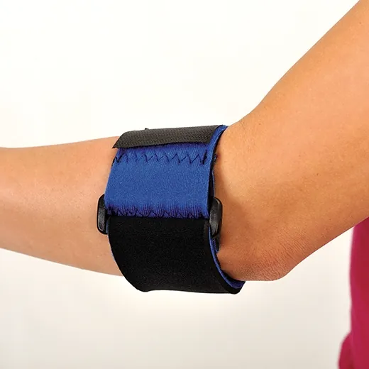 Elbow Support One Size Fits Most Loop and Lock Closure Tennis Blue